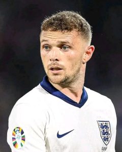 Kierian Trippier with the Three Lions