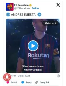 Spanish Football Legend, Andreas Iniesta
