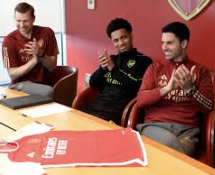 Ethan Nwaneri with Arsenal Hierarchy