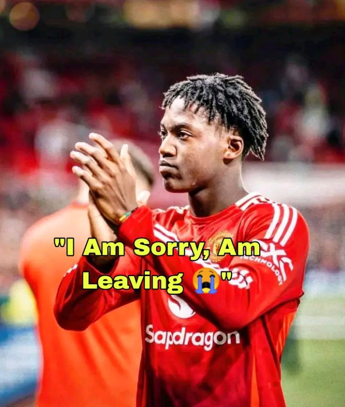 Manchester United midfielder, Kobbie Mainoo may be on his way out of Manchester United