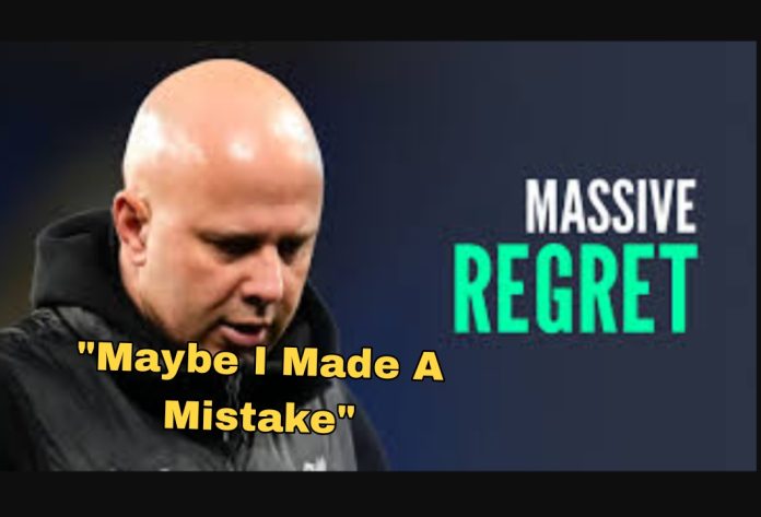 Arne Slot admitted he made a mistake