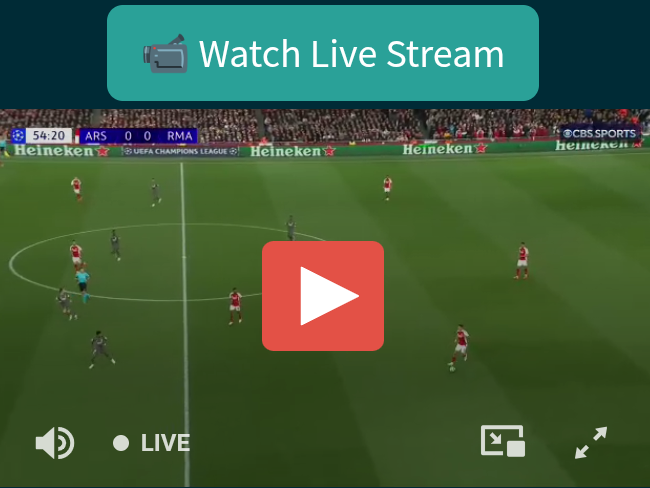 Arsenal vs Real Madrid Match