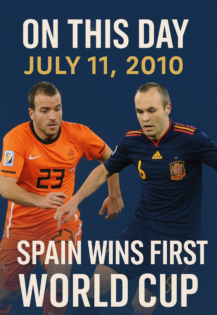 On This Day: Spain Wins First World Cup – July 11, 2010