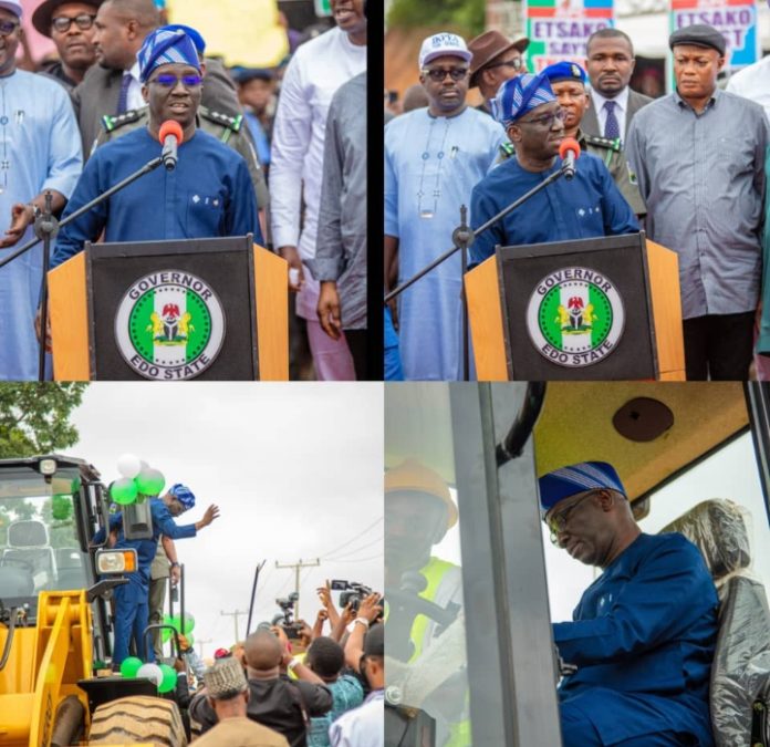Gov Okpebholo Launches Road Repairs, Declares War on Kidnapping in Edo North