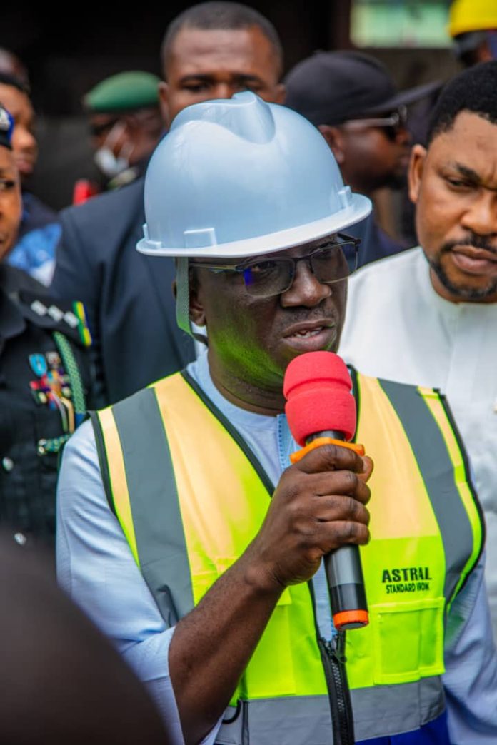 Senator Monday Okphebalo's Administration has begun repairs on Oba Market